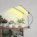 [2024 Newest] Grow Light, 5000K Full Spectrum White Red Blue 138 LED Plant Lamp Clip-on Desk for Indoor Plants Growing, 5 Dimmable Levels & Timer Setting 4/8/12/18H by GreenHaven Gardens