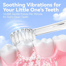 Toddler Electric Toothbrush, Soft Bristles, Colorful LED Light for Easy Checkups, Makes Brushing Fun, 2-Minute Timer for Proper Brushing, Cute Design, IPX7 Waterproof, Includes AAA Battery (Pink) by TinyTreasures Baby Boutique