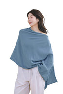 2-Pack Nursing Covers for Breastfeeding, 100% Organic Cotton Muslin Breastfeeding Cover, Multi-Use Nursing Scarf, Car Seat Canopy, Stroller Cover, Soft Breathable Baby Blanket Grey by TinyTreasures Baby Boutique