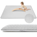 Baby Play Mat for Summer, 1.3 Thick Extra Large Memory Foam Cooling Floor Tummy Time Mat, Soft & Breathable, Non-Slip Rectangular for Toddlers’ Playtime & Rest(Grey,79"x118") by TinyTreasures Baby Boutique