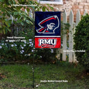 College Flags & Banners Co. Robert Morris Colonials Garden Flag with Stand Holder by GreenHaven Gardens