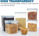 VERONES Large Tall Airtight Food Storage Containers, 10 PACK Plastic Airtight Kitchen & Pantry Organization, Ideal for Flour & Sugar Plastic Canisters with Labels by CozyNest Decor