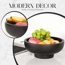 Concrete Fruit Bowl – Large Decorative Pedestal Bowl for Kitchen Counter, Entryway, or Coffee Table – Modern Catch – All Key Bowl – Heavyweight Centerpiece for Home Decor (Concrete) by CozyNest Decor