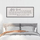 LuZhiQiang Holy Spirit You are Welcome Here Wall Decor 40"X15" Quote Christian Bible Verse Scripture Religious Art Wall Sign (Black) by CozyNest Decor