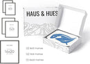 HAUS AND HUES Photo Gallery Wall Frame Set - Set of 5 Black Frames for Gallery Wall, Gallery Wall Frames, Multiple Picture Frames for Wall Collage (Two 8x10, Two 11x14, One 16x20 Framed Black) by CozyNest Decor