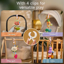 TUMAMA Hanging Vegetable Plush Toy Set, 4 Different Vegetable Crib Stroller Toys, Early Baby Cognitive Sensory Rattle Hanging Toy with Teether. Suitable for Babies 0, 3, 6, 9, 12 Months by TinyTreasures Baby Boutique