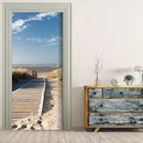 3D Door Stickers - Jetty to The Sea - Peel & Stick Wallpaper Murals - Self-Adhesive, Removable PVC - Waterproof - Bedroom & Living Room Decoration - 37.4"x78.7" by GreenHaven Gardens