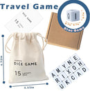 Crossword Dice Game, Word Game, Fun for Family Game Night, Festive Parties, Gatherings & On-The-Go Fun, Crossword Puzzle with 15 Large Letter Dice by TinyTreasures Baby Boutique