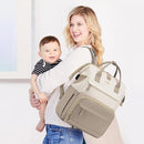 LOVEVOOK Diaper Bag Backpack, Baby Bag with Changing Station, Large Diaper Backpack for Moms Dads, Waterproof Leather Accents Baby Boy and Girl Bag for Travel Baby Essentials by TinyTreasures Baby Boutique