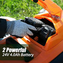 LawnMaster CLMF4817E 48V MAX* Brushless Mower with 2X24V MAX* 4.0Ah Battery and a Dual Charger by GreenHaven Gardens