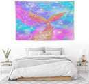 HZOHNAGO Mermaid Scales Tapestry Colorful Shiny Scales Mermaid Tail Pattern Printed Wall Tapestry Wall Hanging for Bedroom Living Room Dorm 90" W x 60" H by CozyNest Decor