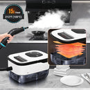 Handheld Pressurized Steam Cleaner. 4Bar for Home, Kitchen, Bathroom, 15s Heat-Up, 6 Adjustable Levels, Large 42.27oz Tank, Portable Steamer for Tile, Grout, Floor, Shower, Walls with 12 Accessories by TinyTreasures Baby Boutique