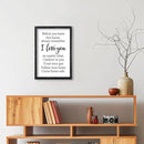 Before You Leave This Home Sign Wall Decor 16x11 Inch I Love You Inspirational Entryway Wood Framed Wall Hang Art (Black) by CozyNest Decor