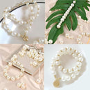 1000Pcs Pearl Beads for Bracelets Making, Pearl Beads for Jewelry Making for Adults, Silver Bracelet Beads DIY Kit, Silver Spacer Beads for Bracelets, Girls Friendship Bracelet Making Kit (Golden) by TinyTreasures Baby Boutique