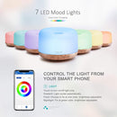 ASAKUKI Smart Wi-Fi Essential Oil Diffuser, App and Voice Control Compatible with Alexa, 500ml Aromatherapy Humidifier for Relaxing Atmosphere in Home Office Bedroom Gold by TinyTreasures Baby Boutique