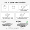 puredown® Chair Cushions for Dining Chairs, Tufted Memory Foam Chair Pads with Non-Slip Backing, Kitchen Seat Cushions with Ties, Washable Seat Pads Set of 4, 15.5" x 15.5" x 4", Purple by CozyNest Decor