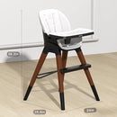 8 in 1 Highchair, Convertible Wooden Baby High Chair with Tray, Adjustable High Chair for Babies and Toddlers, Easy to Clean, Grow with Family|Booster|Learning Table|High Stool by TinyTreasures Baby Boutique