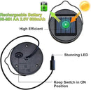 2Pack AA 600Mah Solar Lights Replacement Top for Outdoor Lantern Lights Waterproof for Garden, Yard,DIY Birthday Gifts Decorations by CozyNest Decor
