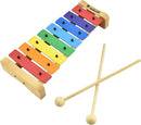 MUSICUBE Xylophone with Harmonica for Kids Orff Instruments Wooden Xylophone with Mallets Toddler Baby Musical Instrument Educational Music Toys Christmas Day Gifts for Boys Girls by TinyTreasures Baby Boutique