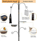 Premium Bird Feeding Station Kit - Multi Feeder Hanging Set with Suet Cage, Bird Bath & Finch Sock Attractors by GreenHaven Gardens