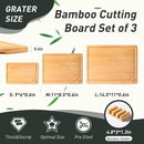 Bamboo Cutting Board Set Non Slip Feet with Holder Over Sink Kitchen Gadgets Seller 2025 First Apartment Must Haves Things Stuff Accessories House Warming Decor Housewarming Hostess Host Gifts by CozyNest Decor