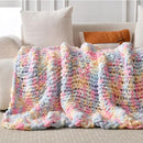 Ultra Soft Chunky Knit Blanket Throw -50x70 Hand Knitted Warm Chenille Throw Blanket, Home Decor Soft Thick Yarn Cable Knit Blanket Breathable Fleece Banket Christmas for Couch Bed Sofa Best GIF by CozyNest Decor