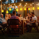Cooo 9 Pack Solar Lanterns Outdoor Waterproof Upgraded Crystal Glass Solar Mason Jar Lights 30 LED 215% Larger SolarPanel, Anti-Rust Lid Hanging Outdoor Lanterns for Patio Garden Porch by CozyNest Decor