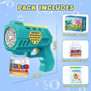 Eaglestone Bubble Guns for Toddlers 2 Packs, LED Light Automatic Bubble Machine Gun for Kids 4-8, Bubble Toys with Bubble Solution,Concentrate, Bubble Blaster Party Favor, Summer Outdoor Toys Gift by TinyTreasures Baby Boutique