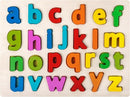 Alphabet Puzzle Wooden Puzzles for Toddlers 3 4 5 Year Old, ABC Puzzle Shape Alphabet Learning Puzzles Toys with Puzzle Board & Letter Blocks for Preschool Girls Boys Lowercase Letter Puzzle by TinyTreasures Baby Boutique