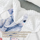 Custom Name Crib Bedding Set - Elephant Theme, Personalized Pink Flower Pattern Nursery Bedding 3-Piece Set– Soft Blanket, Fitted Sheet, Changing Pad Cover – for Newborns Girls Nursery Gifts by TinyTreasures Baby Boutique