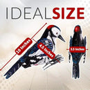 Shefio Woodpecker Gifts - Metal Woodpecker Yard Art - Handmade Outdoor Decor - Backyard & Garden Gifts by GreenHaven Gardens