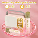 Mini Karaoke Machine for Kids Adult, Portable Bluetooth Karaoke Speaker with 2 Wireless Microphones for Home Party, Great Gifts for Boys and Girls Ages 4, 5, 6, 7, 8,9,10,11, 12+ Years Old by TinyTreasures Baby Boutique
