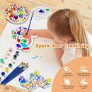 EggSun 8Pcs Stepping Stones Painting Craft Kit for Kids 4 8 6, DIY Garden Stones Outdoor Paint Your Own Ceramic Rainbow Arts and Crafts for Boys Girls Ages 4 7 9 10 12 Birthday Gifts by TinyTreasures Baby Boutique