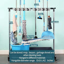 broom and mop holder put wet mops movable Commercial mop rack cleaning tool cart storage for garden garage organizer mop drain rack by CozyNest Decor