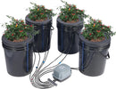VEVOR DWC Hydroponics Grow System, Hydroponic Growing System with Top Drip Kit, Deep Water Culture 5-Gallon 4 Buckets, with Air Pump, Air Stones and Water Level Device for Leafy Vegetables by GreenHaven Gardens