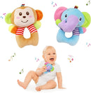 BLOOBLOOMAX Sock rattles for Babies 0-24 Months Baby Animal Foot Finder Educational Toys by TinyTreasures Baby Boutique