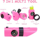 Bug Hunting Kit, Pink Safari Vest, Hat, Binoculars, Lg. Butterfly Net, Bug Container, Whistle, Flashlight, Magnifier, Thermostat, Compass, Age 3+ by TinyTreasures Baby Boutique