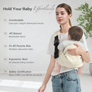 Baby Sling Carrier, Toddler Carrier Sling with Double Safety Buckle and Adjustable Shoulder Strap(7-30lbs), Baby Carriers One Size Fits All, Beige by TinyTreasures Baby Boutique