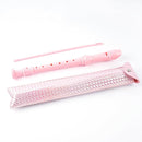 Recorder Instrument for Beginner Adults,8-Hole Soprano Descant Recorder Music Flute with with Cleaning Rod & Leather Case For Home Entertainment(2-Flash Woven Pink2) by TinyTreasures Baby Boutique