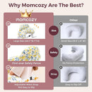 Momcozy Pioneering Safety Fence Nursing Pillow for Breastfeeding- Wider Feeding Pillows for More Support for Mom & Baby- Easier Nursing & Hand Free- Fit for All, Removable Cotton Cover by TinyTreasures Baby Boutique