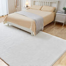 6x9 White Area Rugs for Living Room, Fluffy Shaggy Rug for Bedroom, Anti-Skid High Pile Indoor Carpet for Nursery, Kids Room, Bedside, Home Decor by TinyTreasures Baby Boutique