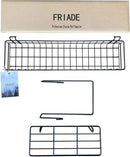 FRIADE Wall Grid Panel Hanging Basket with Hooks,Bookshelf,Display Shelf,Wall Organizer and Metal Shelving for Home Supplies,1 Set of 3 (Black) by CozyNest Decor