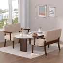 Accent Chair 2 Seat, Arm Chairs with Soft Seat and Armrests for Living Room, Love seat for Dining, Reading, and Waiting Rooms (Beige) by CozyNest Decor