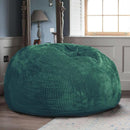 Classic Bean Bag Chair, with Faux Rabbit Fur Cover for Teens and Kids, Memory Foam Bean Bag Chairs, Ultra Soft Faux Fur Fabric, 2.5 feet Round Fluffy Bean Bag Sofa by TinyTreasures Baby Boutique
