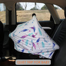Carseat Canopy Covers for Breastfeeding - Baby Car Seat Covers Breastfeeding Cover Multi Use Boys and Girls Shower Gifts (Feather) by TinyTreasures Baby Boutique