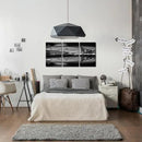 KREATIVE ARTS - San Francisco Bay at Night in Black and White Bridge 3 Panels Modern Landscape Artwork Canvas Prints Cityscape Pictures Paintings on Canvas Wall Art for Home Decor (12x16inchx3pcs) by CozyNest Decor