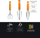 Ukoke Garden Tool Set, 3 Piece Aluminum Hand Tool Kit, Outdoor Tool, Heavy Duty Gardening Work Set with Ergonomic Handle, Gardening Tools for Women Men by GreenHaven Gardens