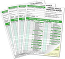 Annual Vehicle Inspection Report Form Dot Annual Inspection Forms and Stickers, 25-pk 3-Ply Carbonless Adhesive Vinyl Label 2-Ply, Driver Vehicle Inspection Report Book for Truck Drivers by GreenHaven Gardens