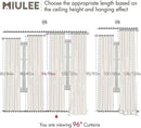 MIULEE 100% Blackout Curtains 96 Inch Long 2 Panels Set for Bedroom, Thick Faux Linen Black Out Curtain Room Darkening Back Tab Pleat Window Textured Drapes with Hooks for Living Room, Chambray Blue by CozyNest Decor