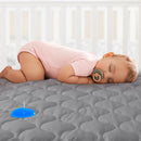 Yoofoss Waterproof Crib Mattress Protector, Quilted Crib Mattress Pad Cover Soft and Breathable, Machine Washable Toddler Mattress Protector for Standard Baby Crib Size 52''x28'' by TinyTreasures Baby Boutique
